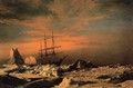 The 'Panther' among the Icebergs in Melville Bay - William Bradford