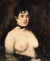 The Brunette with Bare Breasts - Edouard Manet