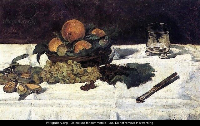 Fruit on a Table - Edouard Manet