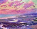 The Beach at Ambleteuse at Low Tide - Theo van Rysselberghe
