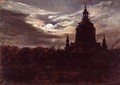 The Frankenkirche, Dresden - Johan Christian Clausen Dahl