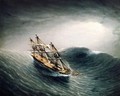 Schooner in a Stormy Sea - James E. Buttersworth