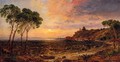 Sunset over Lake Thrasemine - Jasper Francis Cropsey