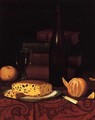 Still Life with Raisin Cake, Fruit and Wine - William Michael Harnett