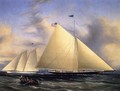 The Sloop 'Maria' Racing the Schooner Yacht 'America,' May 1851 - James E. Buttersworth
