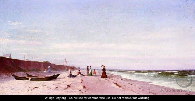 The Beach at Long Branch, New Jersey - Francis Augustus Silva
