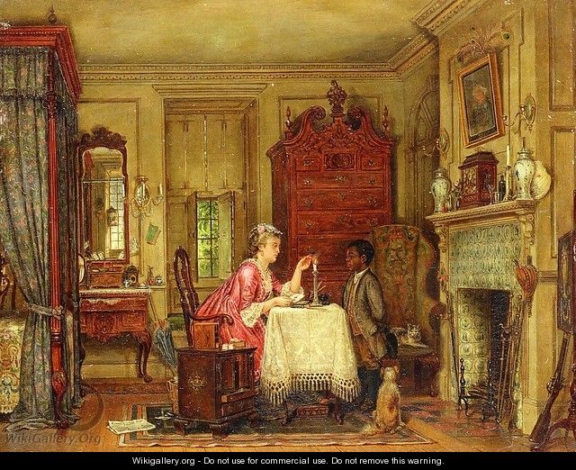 Drafting the Letter - Edward Lamson Henry