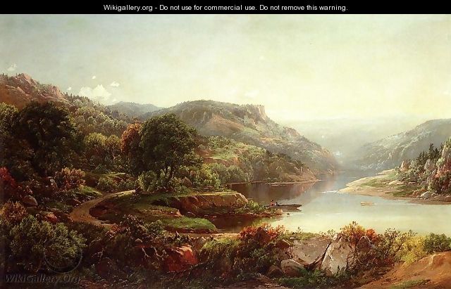 Boating on a Mountain River - William Louis Sonntag
