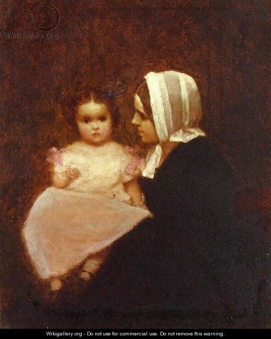 Mother and Child I - Eastman Johnson