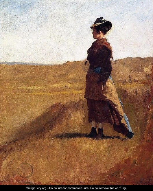 Woman on a Hill - Eastman Johnson