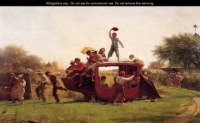 The Old Stage Coach - Eastman Johnson
