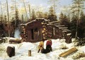 Bringing Home Game: Winter Shanty at Ragged Lake - Arthur Fitzwilliam Tait