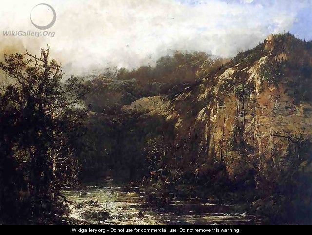 A Mountain Stream from the Foot of Mt. Carter, New Hampshire - William Louis Sonntag