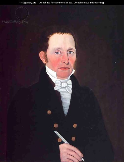Portrait of John Cox of Bridgeton, Maine - John Brewster Jr.