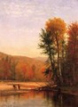 Deer in an Autumn Landscape - Thomas Worthington Whittredge