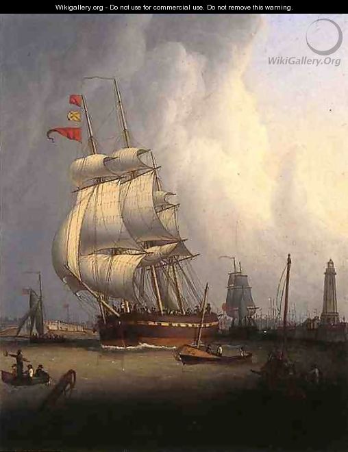 Ships Leaving Boston Harbor - Robert Salmon