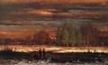 Winter Evening, Montclair - George Inness