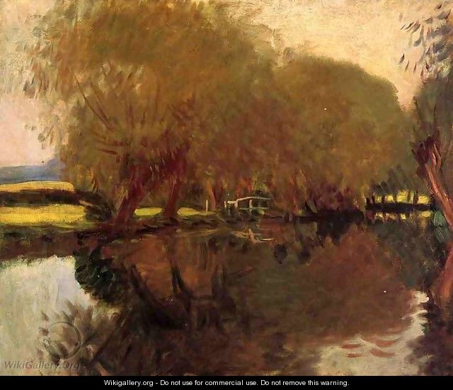 A Backwater at Calcot Near Reading - John Singer Sargent