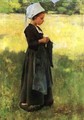 Breton Girl - Willard Leroy Metcalf