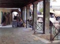 Venetian Market Scene - Julius LeBlanc Stewart