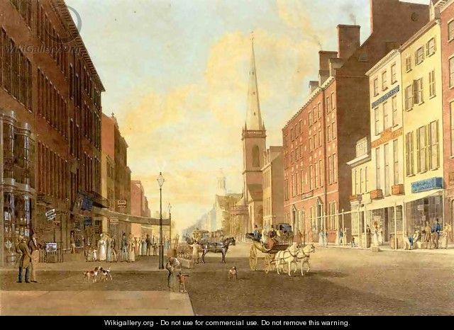 Broadway Looking South from Liberty Street - John Hill