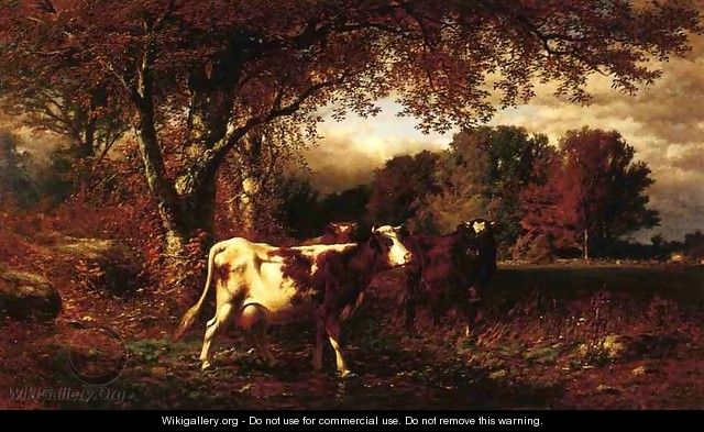 Landscape with Cattle - James McDougal Hart