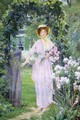 Young Woman in the Garden - Francis Coates Jones