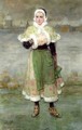 Woman on Skates - George Henry Boughton