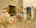 Pottery Shop at Tunis - Willard Leroy Metcalf