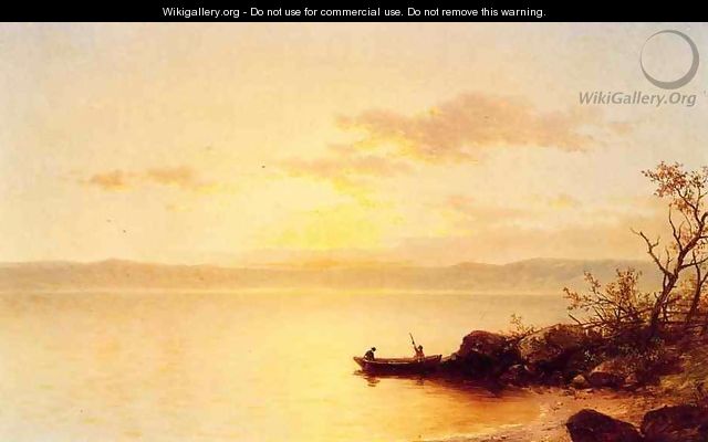 Lake at Sunset - John William Casilear