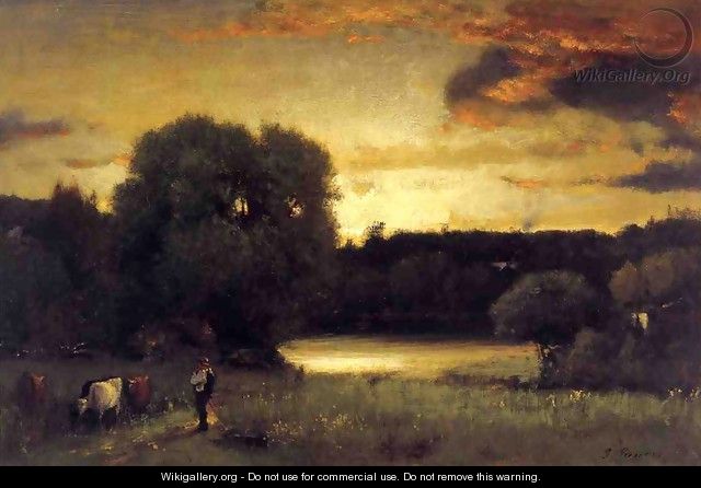 Slow Fading Day - George Inness