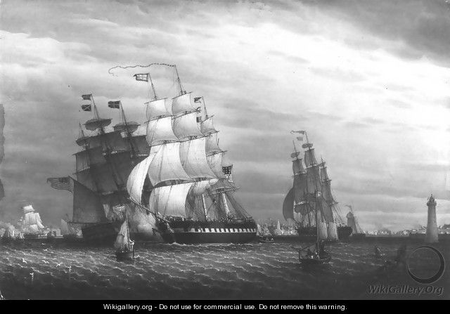 American Ships in the Mersey - Robert Salmon