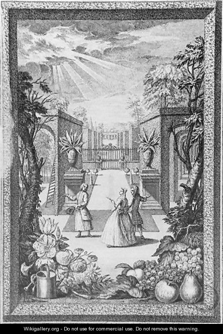 Frontispiece from Catalogus Plantarum - Jacob van Huysum