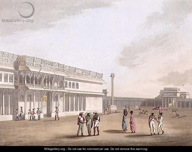 The Square and Entrance into Tippoos Palace Bangalore - (after) Hunter, Lieutenant James