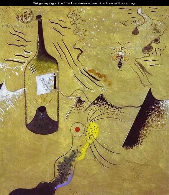 Bottle of Vine - Joaquin Miro