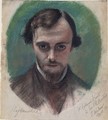 Portrait of Dante Gabriel Rossetti 1828-82 - William Holman Hunt