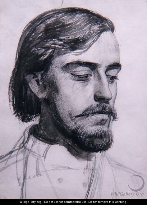 Study for the Head of Valentine - William Holman Hunt