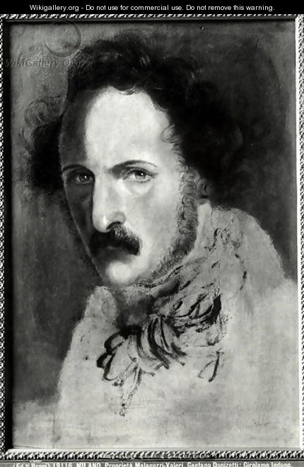 Portrait of Gaetano Donizetti - Girolamo Induno