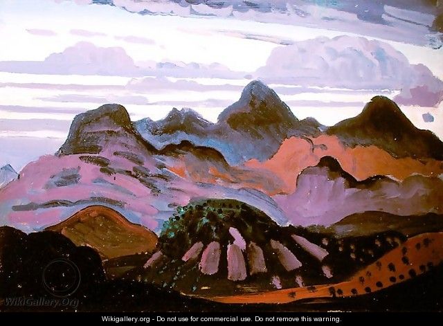 Deep Twilight Pyrenees - James Dickson Innes