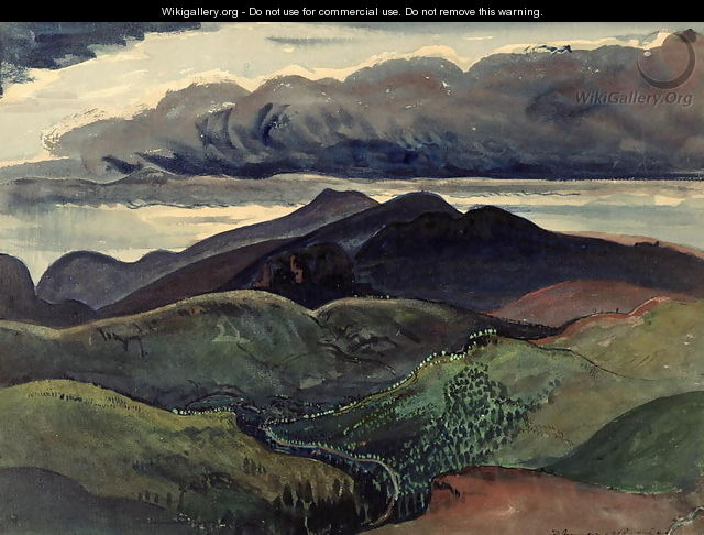 The Dark Mountains Brecon Beacons - James Dickson Innes