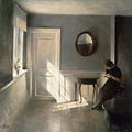 Girl Reading a Letter in an Interior - Peder Vilhelm Ilsted