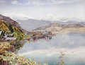 The Lake of Lucerne Mount Pilatus in the Distance - John William Inchbold