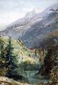 On the Road of Sepey Switzerland - John William Inchbold