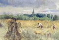 Harvest Field Stratford upon Avon - John William Inchbold