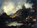 Castle Crag Borrowdale - Julius Caesar Ibbetson