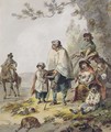 A Gypsy Family - Julius Caesar Ibbetson