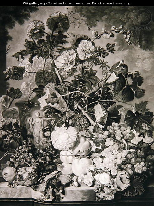 A Fruit Piece - (after) Huysum, Jan van