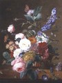 Still life with Flowers in a Basket - Jan Van Huysum