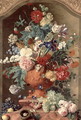 Flowers in a Terracotta Vase - Jan Van Huysum