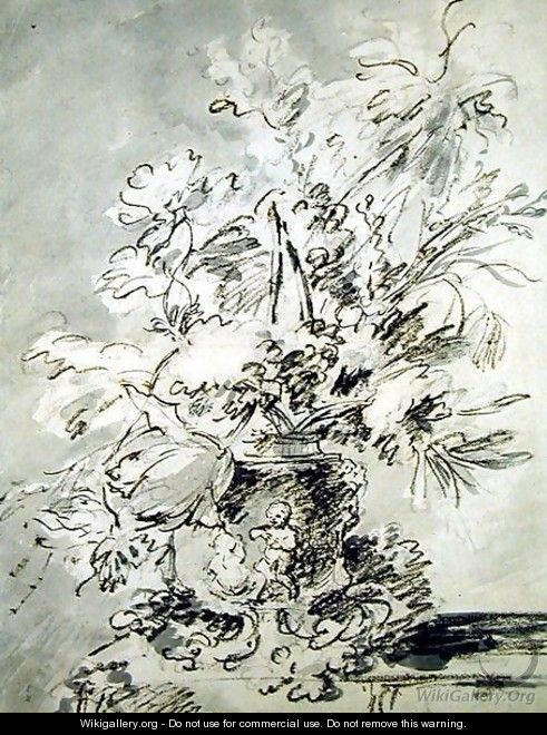 Flowers in an Urn - Jan Van Huysum